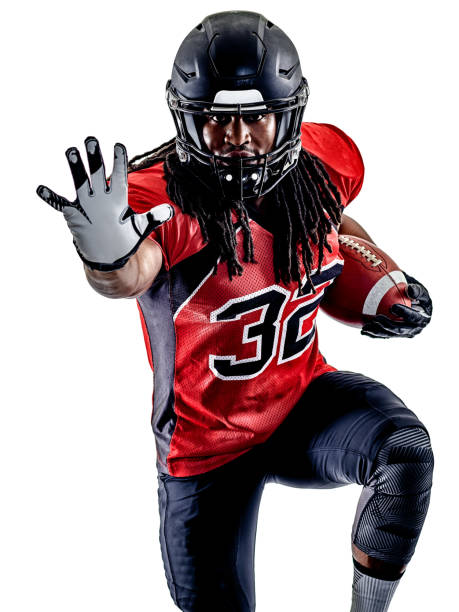 istock american football player man isolated 664363116