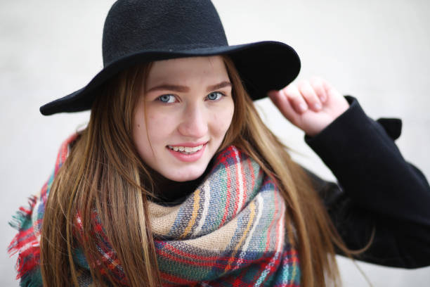 istock French woman for a walk in early spring 664363156