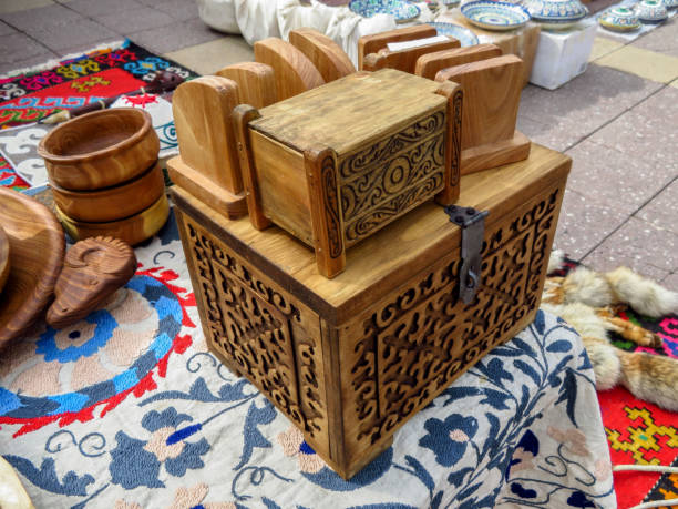 istock Wooden chests 664371404