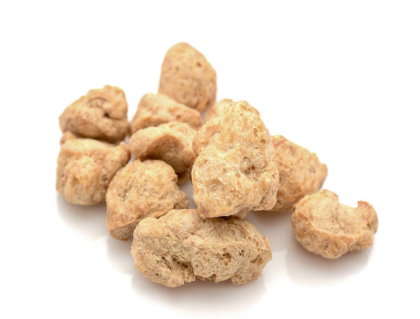 istock Soy meat isolated on white background. A picture for your catalog or store. 664377524
