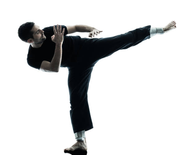 istock man krav maga fighters fighting isolated 664381916