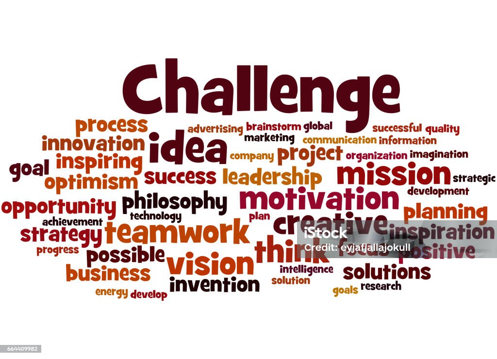 Challenges Word Map Challenge Word Cloud Concept 6 Stock Illustration - Download Image Now ...
