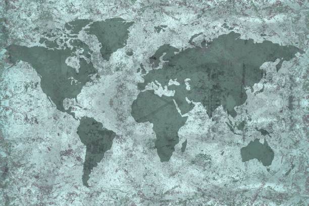 istock Concept - World on pastel paper. 664410704