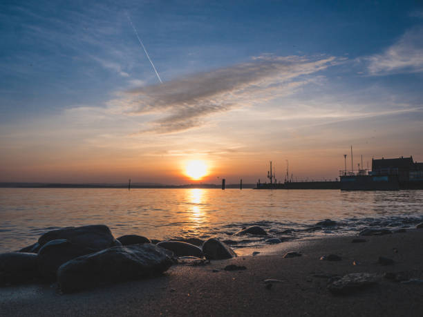 istock Idyllic Sunset at Lake Constance, Germany 664417430