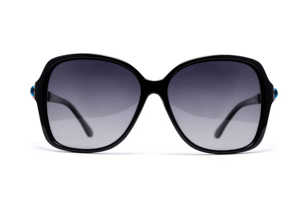 istock women's sunglasses in a black plastic frame isolated on white 664435426
