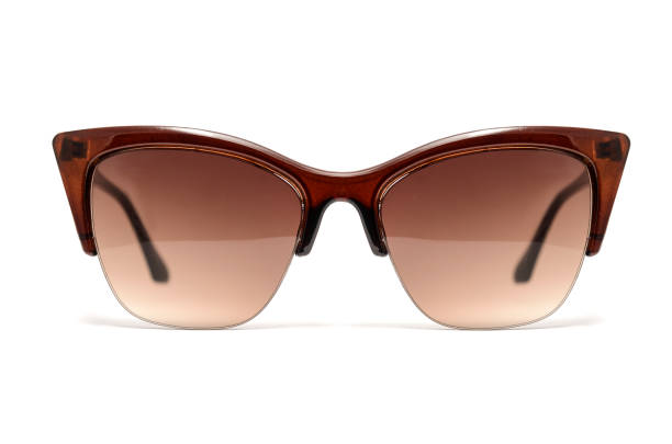 istock women's sunglasses with brown glass isolated on white 664435582
