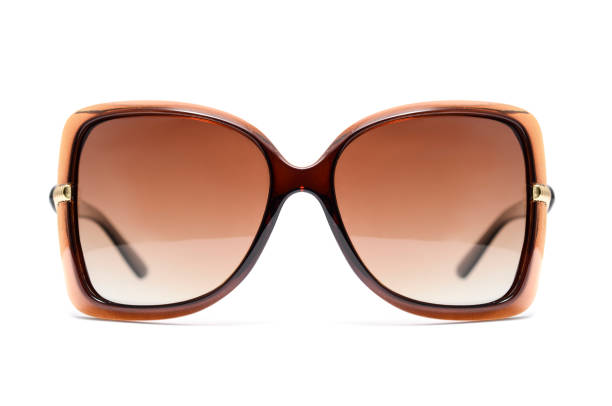 istock women's sunglasses with brown glass isolated on white 664435714