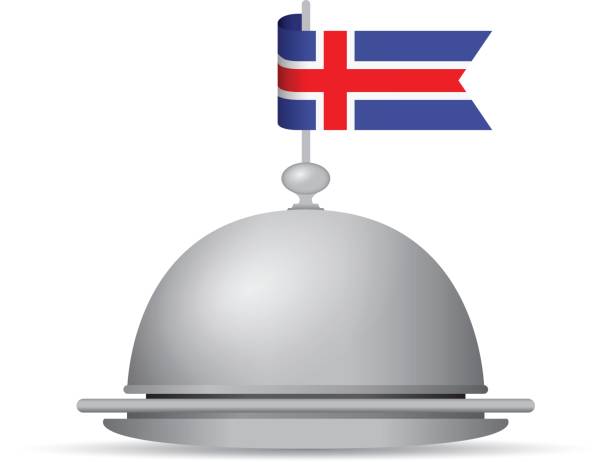 illustrazioni stock, clip art, cartoni animati e icone di tendenza di bandiera islandese - iceland flag ethnicity identity