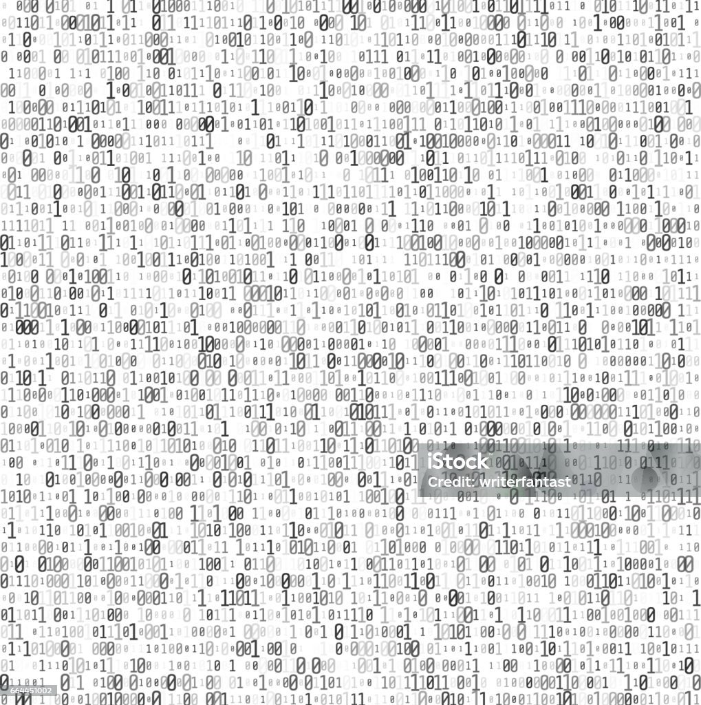 Abstract Matrix Background Binary Computer Code Coding And Hacker ...