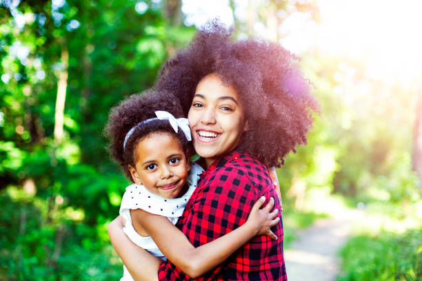 istock Mother and daughter hugging outdoors 664454338