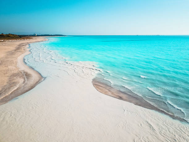 カリブの海の空撮