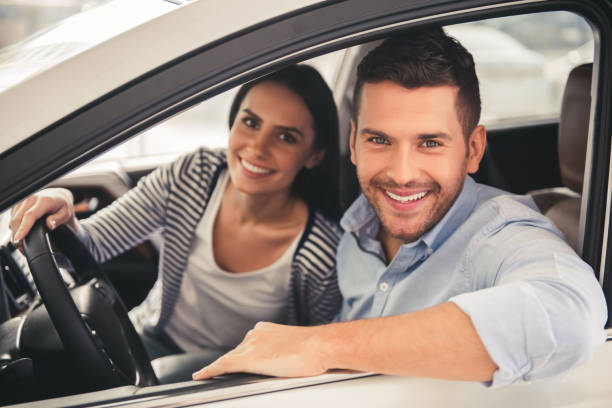 istock Visiting car dealership 664515106