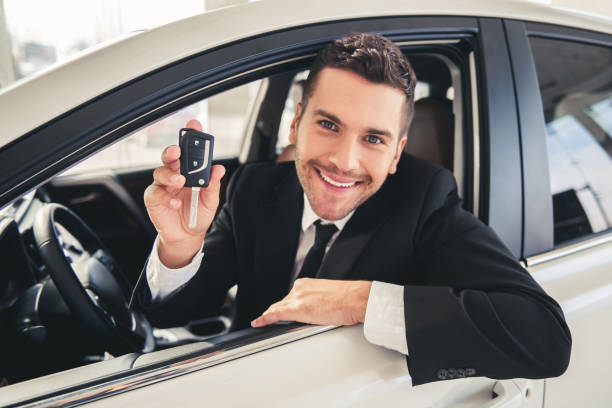 istock Visiting car dealership 664520774