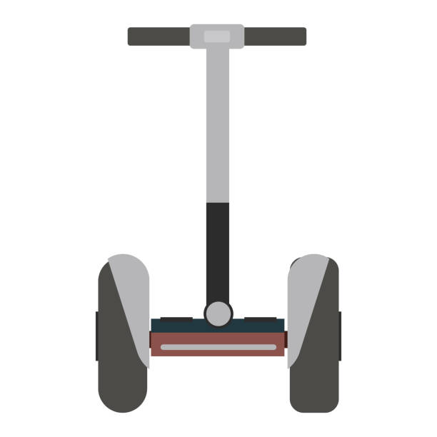 stockillustraties, clipart, cartoons en iconen met mono wiel geïsoleerde roller scooter. - zelfbalancerend board