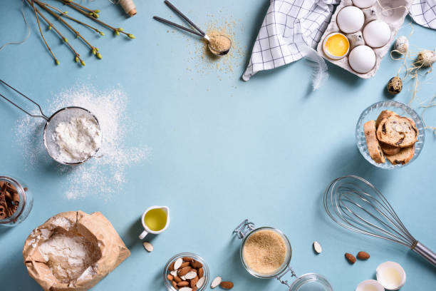 rama do pieczenia lub gotowania. składniki, artykuły kuchenne do pieczenia ciast. - pastry bakery biscuit cookie zdjęcia i obrazy z banku zdjęć