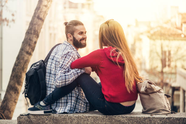 istock A young couple in city 664533998