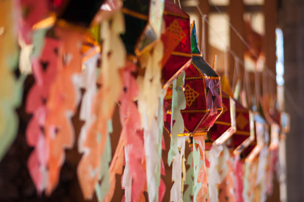 istock colorful paper lantern decoration in temple,thailand 664551668