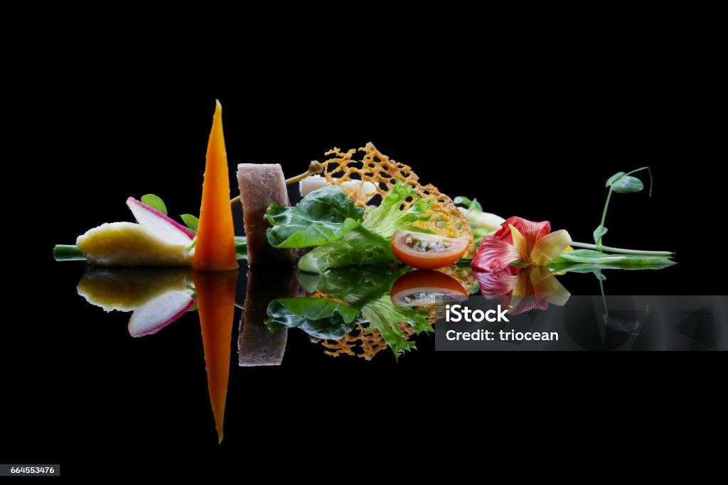 Fancy Dinner Food Stock Photo