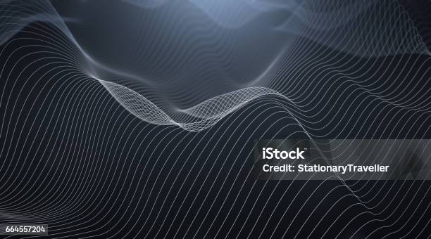 Abstract Wavy Lines Stock Photo - Download Image Now - Sound Wave, Wave Pattern, Abstract
