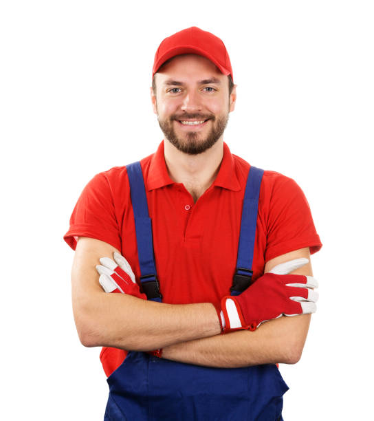istock happy smiling handyman isolated on white background 664560222