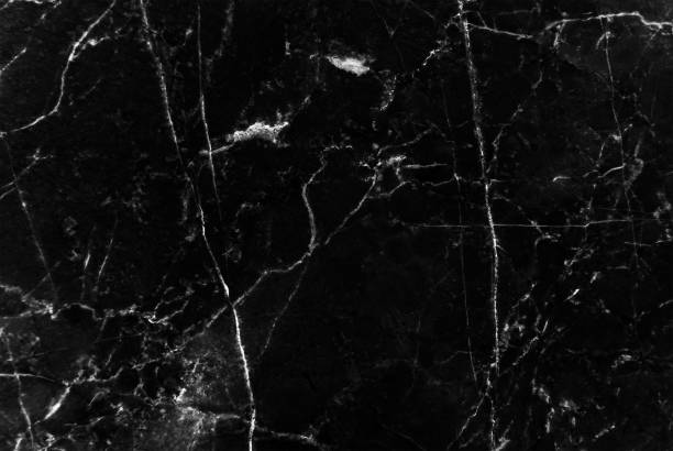 istock Black marble texture background, Detailed genuine marble from nature 664565474