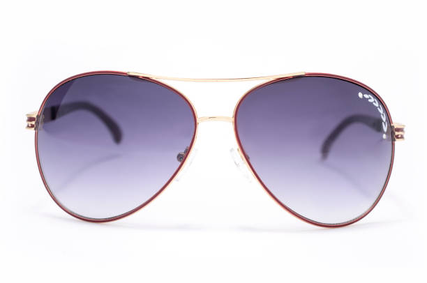 istock Sunglasses in an iron frame isolated on white 664565522