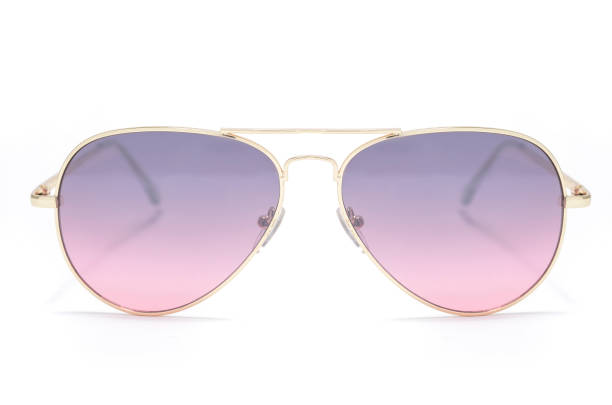 istock Sunglasses in an iron frame with gradient glass isolated on white 664565590