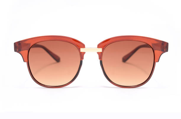 istock women's sunglasses with brown glass isolated on white 664565602