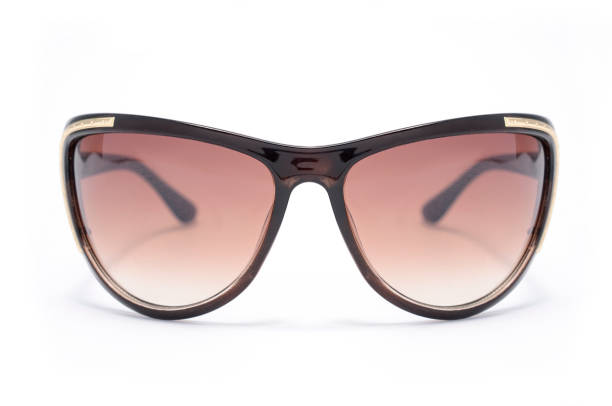 istock women's sunglasses with brown glass isolated on white 664565704
