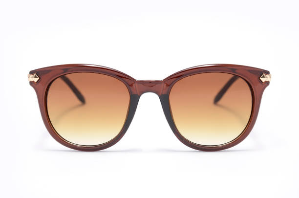 istock women's sunglasses with brown glass isolated on white 664565776