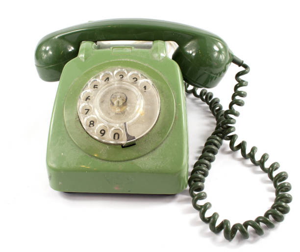 istock Green Old Fashioned Dial Telephone 664580228