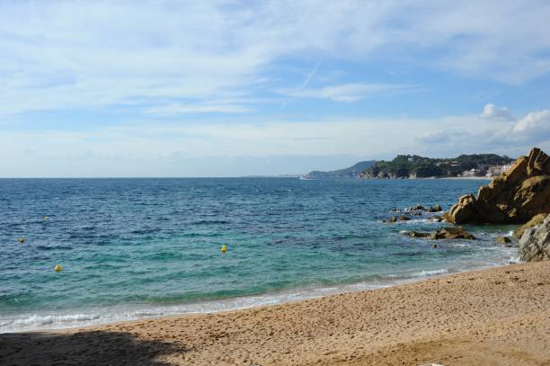 istock Sandy beach on the Mediterranean - Lloret de Mar - Spain 664581780