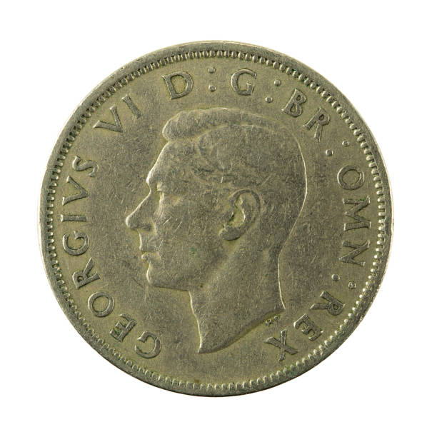 istock 2 british shillings coin (1948) reverse isolated on white background 664582066
