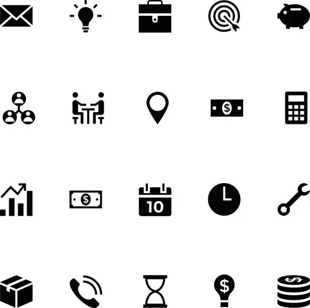 Vector illustration of Trading Vector Icons 1