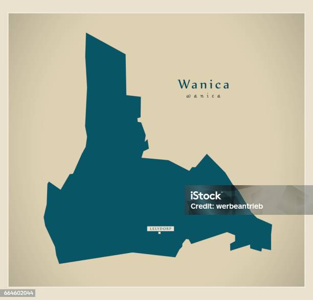 Wanick Map.pdf Modern Map Wanica Sr Stock Illustration - Download Image Now ...