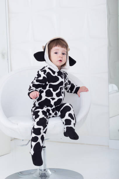 istock Baby in cow costume 664603310