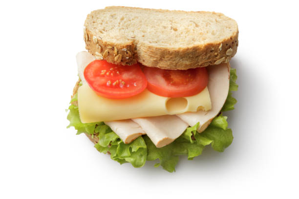 istock Sandwiches: Smoked Turkey and Cheese Sandwich 664610126