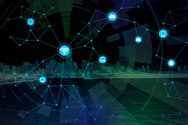 istock smart city and wireless communication network, abstract image visual, internet of things 664610158