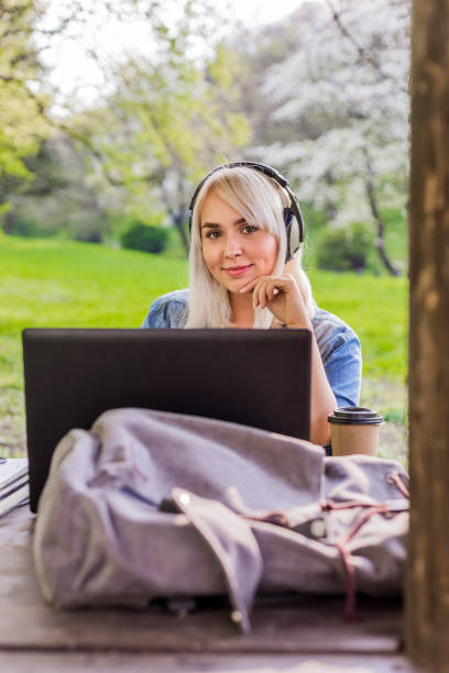 istock Woman Inspired by music 664614610