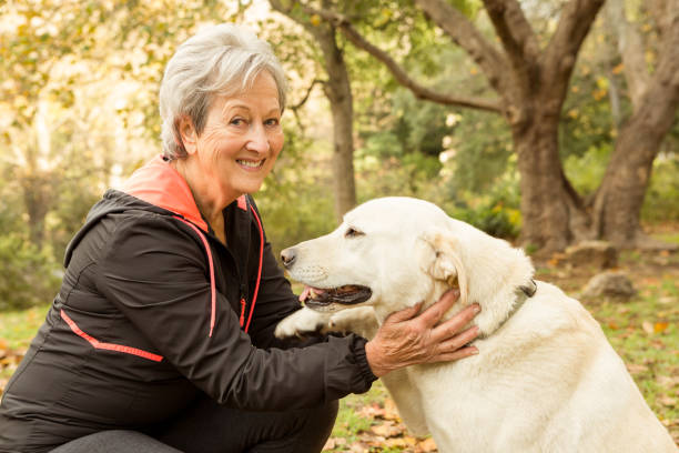istock Senior woman in the park 664618964