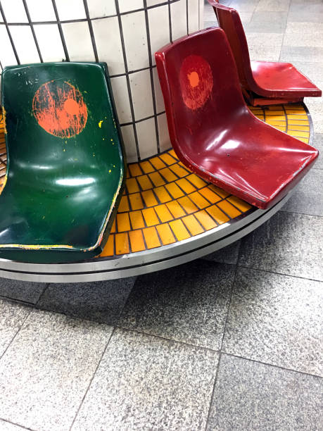 istock chairs at subway station in south korea 664622692