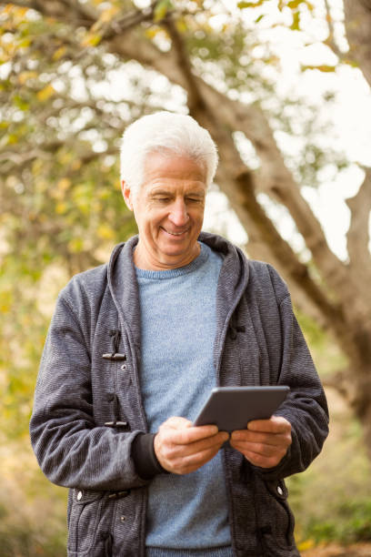 istock Senior man in the park 664622886