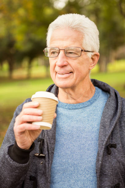 istock Senior man in the park 664622940