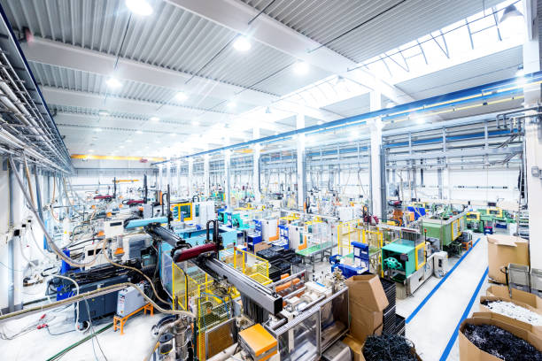 istock Interior of modern factory 664623004