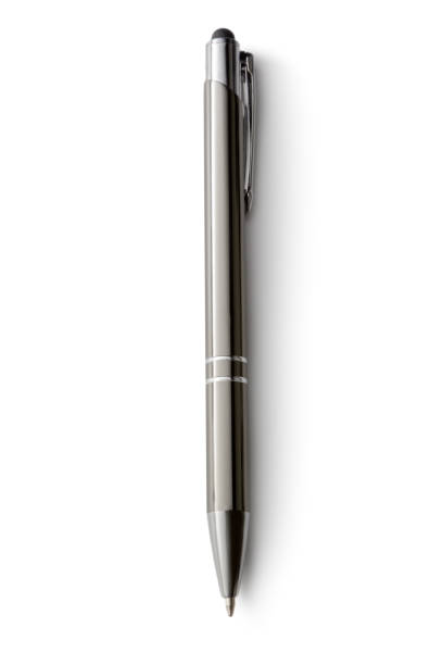 istock Office: Ballpoint Pen Isolated on White Background 664623316
