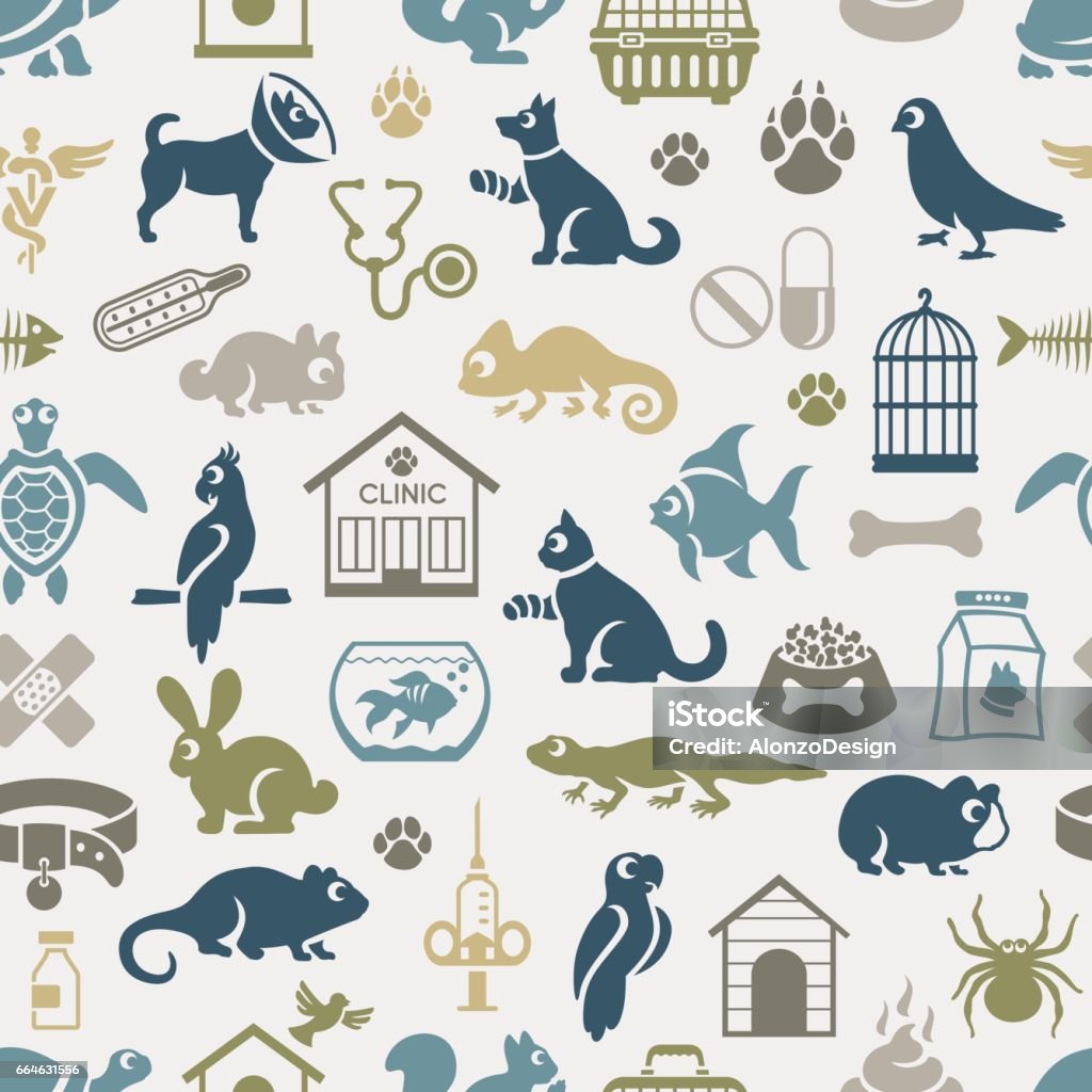 Veterinary Science Pattern Background Veterinary Pattern Stock Illustration - Download Image Now - Pattern ...