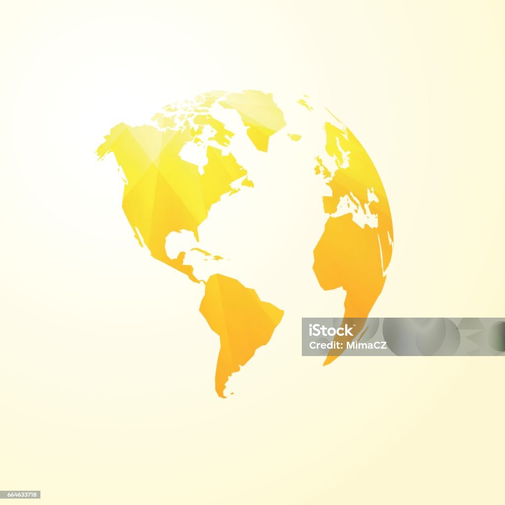 Random Map Yellow Yellow World Map Stock Illustration - Download Image Now - Abstract ...