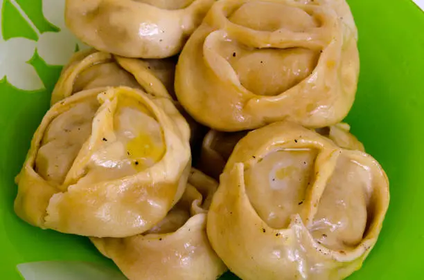 Manty, mantu or buze, postures - a traditional meat dish of the peoples of Central Asia, Turkey, Mongolia, Korea, Tatarstan, Bashkortostan, Crimea.