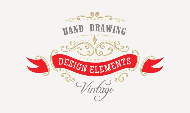 vintage frames vector art illustration