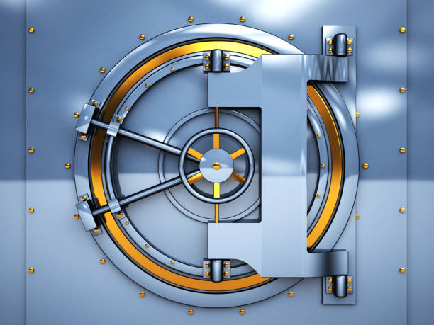 istock vaulted bank door 664645602